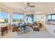 Sitting area with large windows and mountain views at 14021 E Milton Ct, Scottsdale, AZ 85262