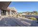 Spacious backyard with a stone water feature and desert landscaping at 41327 N 106Th St, Scottsdale, AZ 85262