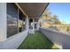 Artificial turf side yard with access from sliding glass doors at 41327 N 106Th St, Scottsdale, AZ 85262