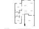 Detailed floor plan showcasing the layout of the home, including dimensions of rooms and key areas on the first floor at 8094 E Via Del Vencino --, Scottsdale, AZ 85258