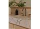 Close up of bathroom vanity with undermount sink, marble countertop and chrome faucet at 36421 N 105Th Pl, Scottsdale, AZ 85262