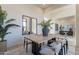 Dining room with modern decor, light wood floors, and recessed lighting at 12297 E Troon Vista Dr # 255, Scottsdale, AZ 85255