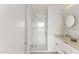 Modern bathroom features a glass shower with a sleek vanity at 312 E Windsor Ave # 14, Phoenix, AZ 85004