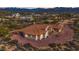 Aerial view of single-story home with tile roof and desert landscaping at 31416 N 166Th Pl, Scottsdale, AZ 85262