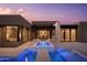 Luxury pool and spa with patio seating at 28119 N 109Th Way, Scottsdale, AZ 85262