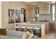 Modern kitchen with light wood cabinets, breakfast bar, and island at 28119 N 109Th Way, Scottsdale, AZ 85262