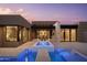 Stunning pool and spa area with outdoor seating at 28119 N 109Th Way, Scottsdale, AZ 85262