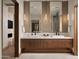 Spa-like bathroom with double vanity and large mirrors at 28101 N 109Th Way, Scottsdale, AZ 85262