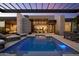 Stunning pool and patio with a view of the home's interior at 28101 N 109Th Way, Scottsdale, AZ 85262