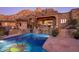 Luxury pool and spa with mountain views at 26761 N 98Th Way, Scottsdale, AZ 85262