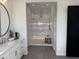 Modern bathroom with a large walk-in shower and double vanity at 3525 S Kings Ranch Ct # 4, Gold Canyon, AZ 85118