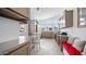 Modern kitchen with gray cabinets and a built-in bench at 724 Emerald Dr, Apache Junction, AZ 85119