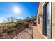 Brick patio with mountain views and wrought iron railing at 9025 N Flying Butte --, Fountain Hills, AZ 85268