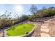Landscaped backyard with artificial turf and stone pathway at 9025 N Flying Butte --, Fountain Hills, AZ 85268