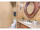 Elegant bathroom with ornate mirror and granite vanity at 9025 N Flying Butte --, Fountain Hills, AZ 85268