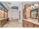 Elegant bathroom with double vanity, soaking tub, and separate shower at 9025 N Flying Butte --, Fountain Hills, AZ 85268