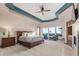 Spacious main bedroom with fireplace, sitting area, and stunning views at 9025 N Flying Butte --, Fountain Hills, AZ 85268