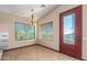 Dining area with large windows and chandelier at 9025 N Flying Butte --, Fountain Hills, AZ 85268