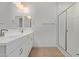 This bathroom features modern finishes and a stylish, glass-enclosed shower at 18795 E Elizar Dr, Gold Canyon, AZ 85118