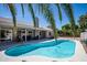 Inviting backyard pool featuring cool, clear water and surrounding patio, great for outdoor relaxation and entertaining at 1660 N 59Th St, Mesa, AZ 85205