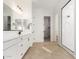 Modern bathroom with double vanity and large shower at 16412 W Avenida Del Sol --, Surprise, AZ 85387