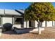 Attractive front yard with a mature orange tree, adding curb appeal to the property at 7950 E Keats Ave # 133, Mesa, AZ 85209