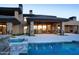 Luxury backyard oasis with a large pool and spa at 29646 N 109Th Pl # 128, Scottsdale, AZ 85262