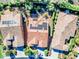An overhead view of three homes with solar panels on their roofs at 29110 N 129Th Ave, Peoria, AZ 85383