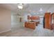 Spacious kitchen featuring wood cabinets, granite countertops, and tile flooring at 2119 N Lake Shore Dr, Casa Grande, AZ 85122