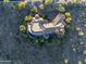 An aerial view of the house, with a long driveway and desert landscaping at 10537 N Crestview Dr, Fountain Hills, AZ 85268