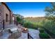 Outdoor kitchen with stainless steel grill and fire pit at 10537 N Crestview Dr, Fountain Hills, AZ 85268