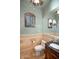 This bathroom features a tile floor and a dark wood vanity with black countertop at 10537 N Crestview Dr, Fountain Hills, AZ 85268
