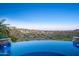 Infinity pool with beautiful desert and mountain views at 10537 N Crestview Dr, Fountain Hills, AZ 85268