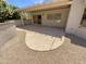Back patio and yard space featuring desert landscaping and a shaded pergola at 16186 W Silver Falls Dr, Surprise, AZ 85374