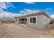 The backyard of this home featuring a covered patio area at 4735 W Stargazer Pl, Laveen, AZ 85339