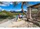 Walking path featuring desert landscape and mountain views at 10402 E Saltillo Dr, Scottsdale, AZ 85255