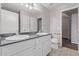 Modern bathroom with double vanity and tiled floor at 3633 N 3Rd Ave # 1089, Phoenix, AZ 85013