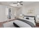 Bedroom with wood floors, ceiling fan, and patio access at 3633 N 3Rd Ave # 1089, Phoenix, AZ 85013