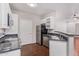 Modern kitchen with white cabinets and granite countertops at 3633 N 3Rd Ave # 1089, Phoenix, AZ 85013