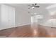 Living area showcasing wood floors and an open layout at 3633 N 3Rd Ave # 1089, Phoenix, AZ 85013