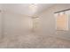 Neutral bedroom with blinds and ceiling fan at 2550 S Ellsworth Rd # 366, Mesa, AZ 85209