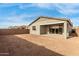 New construction home with covered patio and fenced backyard at 40115 W Elm Dr, Maricopa, AZ 85138