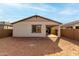 New construction home with a large backyard and block wall at 40090 W Elm Dr, Maricopa, AZ 85138