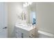 Stylish bathroom features a vanity with quartz countertops and modern fixtures at 9626 E Bunny Ear Ln, Gold Canyon, AZ 85118