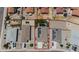 Aerial view showing house, yard, and solar panels at 160 S Azteca Dr, Eloy, AZ 85131