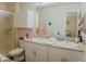 Bathroom boasts double sinks and updated vanity at 160 S Azteca Dr, Eloy, AZ 85131