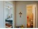 Hallway view of bedroom and bathroom at 160 S Azteca Dr, Eloy, AZ 85131