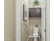 Small bathroom with toilet and single vanity at 7054 E Ingram St, Mesa, AZ 85207