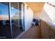 Private balcony with a seating area and a view of the surrounding neighborhood at 6337 N 49Th Ave, Glendale, AZ 85301
