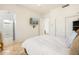 Neutral bedroom featuring a ceiling fan, and ensuite bathroom with shower at 8167 E Sand Flower Dr, Scottsdale, AZ 85266